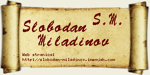 Slobodan Miladinov vizit kartica